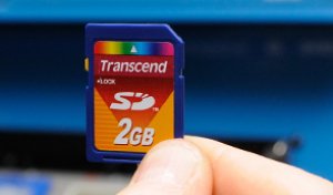 Carte SD pour la mémorisation des données
